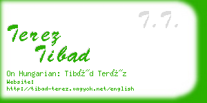 terez tibad business card